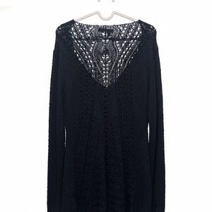 Brandy Melville Black V-Neck Sweater